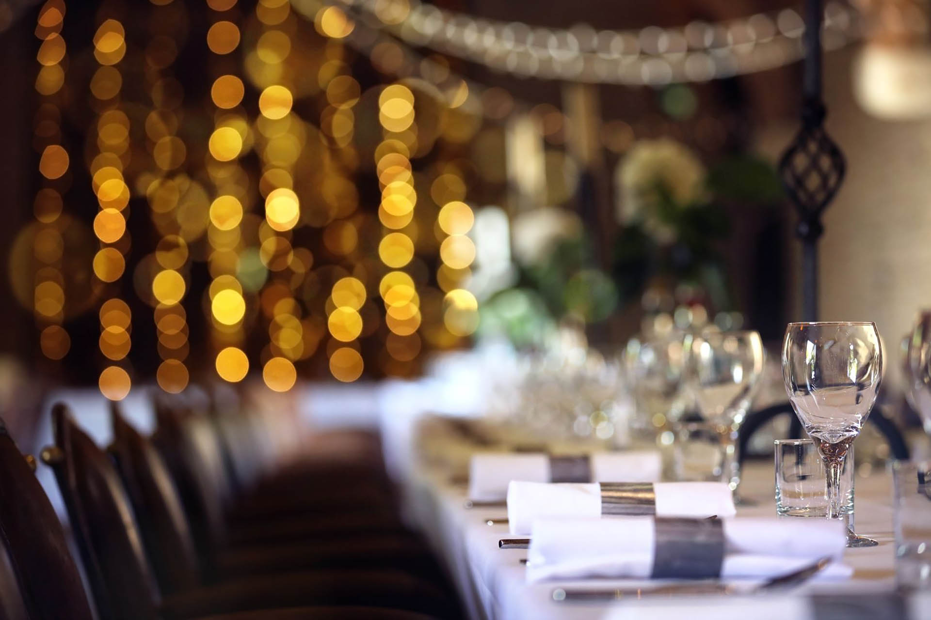 The Old Rectory Handsworth Wedding Venues in Sheffield table settings